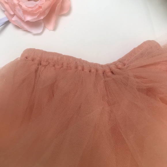 Coral tutu with matching headband - Picture 2 of 4